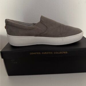 Lulus Grey Suede Dylan Sneakers Size 8